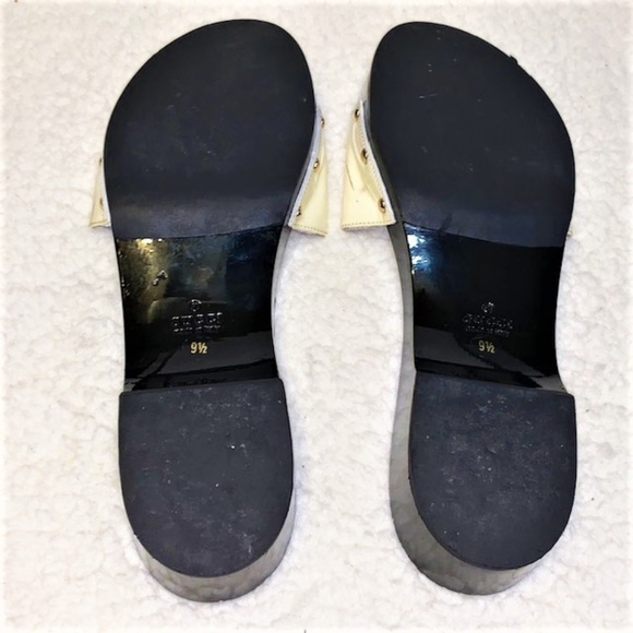 Authentic GUCCI Vitello Vernice Icon Bit Wood Clogs - Picture 7 of 12